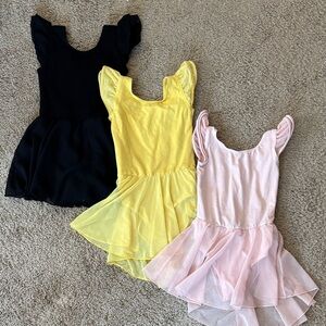 3 ballet leotards size 2-4T